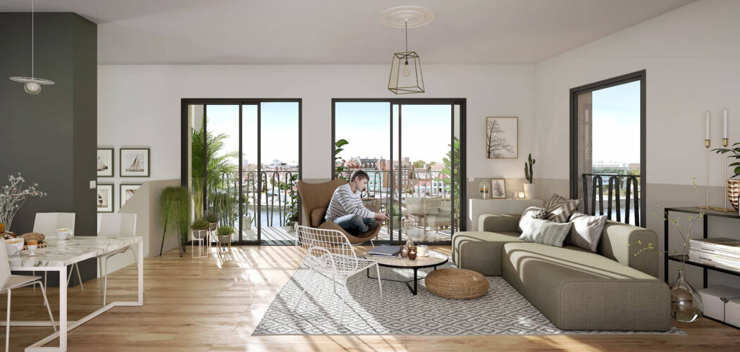 Programme immobilier neuf BÔ BOURG - Dunkerque : Appartements T2–T4 et maisons T4–T5 avec vues sur le port, terrasses et proximité centre-ville (59140) - Référence : 14540