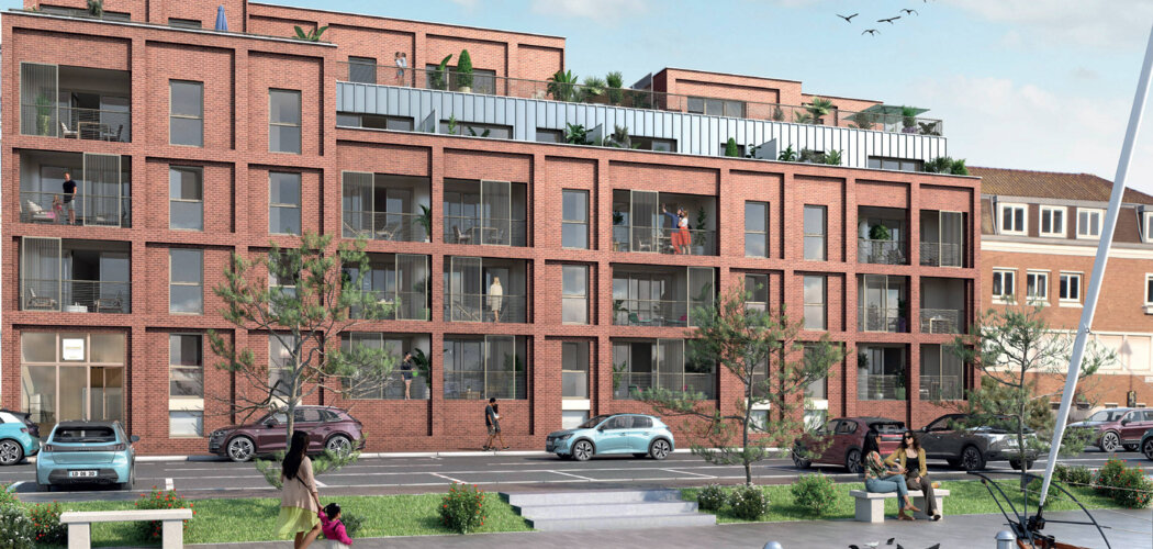 Programme immobilier neuf RIVE GAUCHE - Dunkerque secteur La Citadelle face au quai des Hollandais (59140) - Référence : 12406