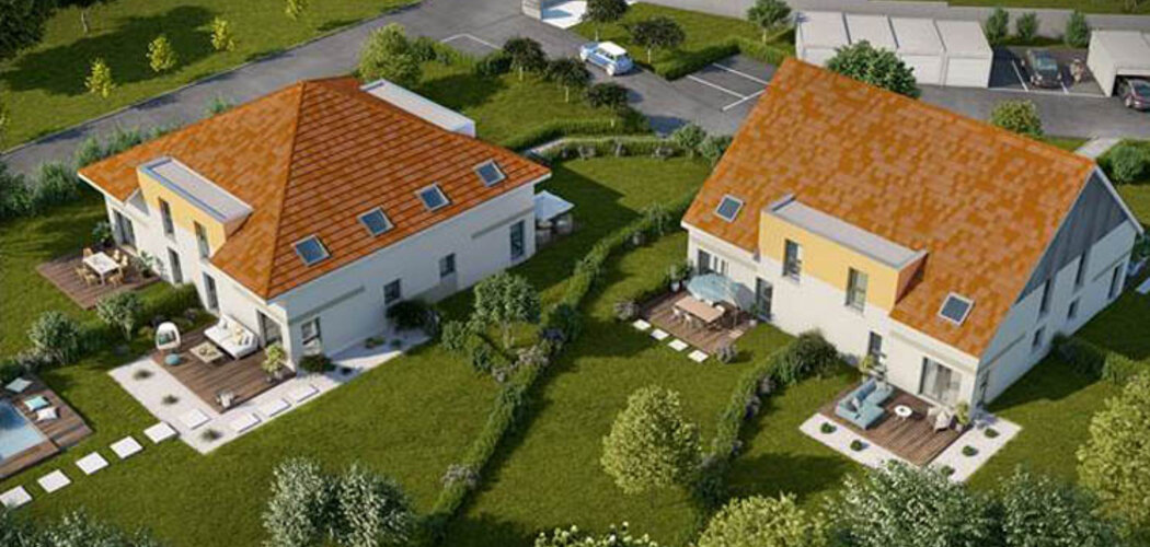 Programme immobilier neuf LES CARRES BUCOLIQUES - Duntzenheim : Villas T3–T4 avec jardins privatifs et potager partagé à 10 minutes de Truchtersheim (67270) - Référence : 2884