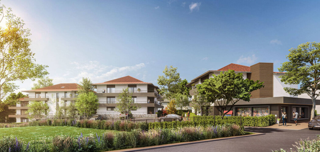 Programme immobilier neuf CONFIDENCES - Echenevex : Appartements T2–T5 avec balcons, terrasses et isolation RT2012 proche du centre-ville (01170) - Référence : 5545