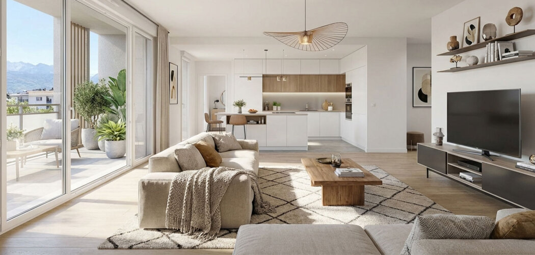 Programme immobilier neuf PREMIERE MELODIE - Échirolles adresse résidentielle avec vue sur le Vercors (38130) - Référence : 14166