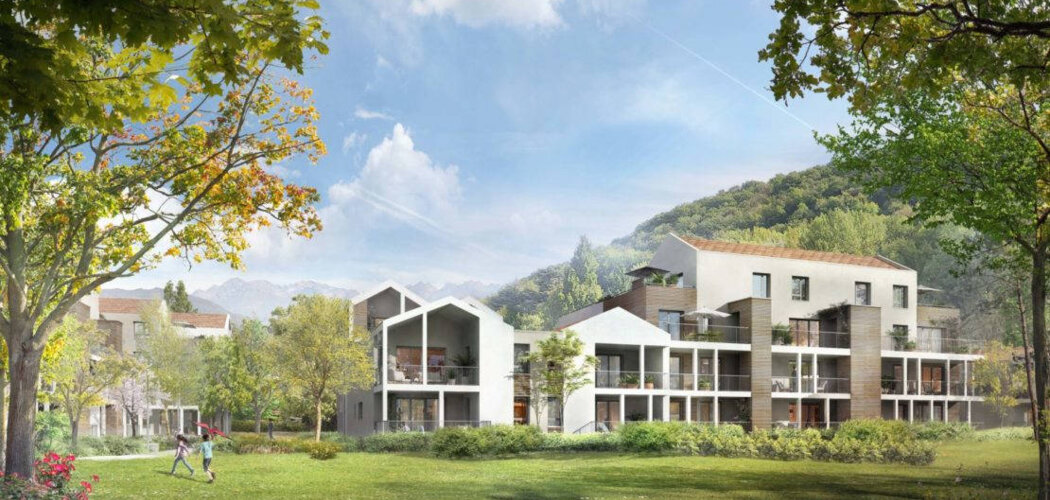 Programme immobilier neuf Flore & Sens - Echirolles : appartements neufs du 2 au 4 pièces à 10 min du parc de la Frange Verte (38130) - Référence : 15388