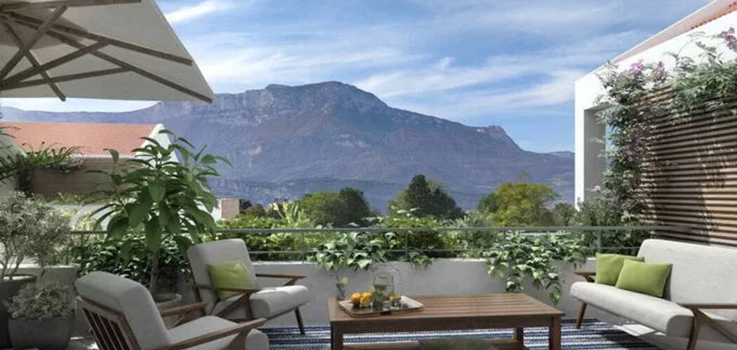 Programme immobilier neuf Flore & Sens - Echirolles : appartements neufs du 2 au 4 pièces à 10 min du parc de la Frange Verte (38130) - Référence : 15388
