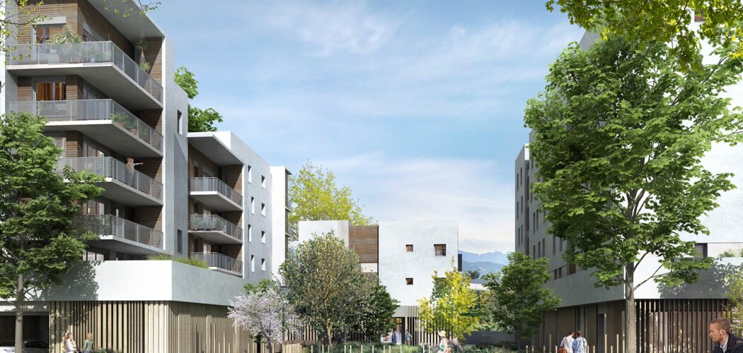 Programme immobilier neuf LE CARRE JAURES - Échirolles : appartements neufs T2–T4 à 15 min de Grenoble (38130) - Référence : 10955