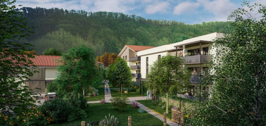 Programme immobilier neuf Domaine de la Frange Verte - Tranche 3 - BAT E&F - Échirolles quartier pavillonnaire calme à deux pas du centre (38130) - Référence : 13831