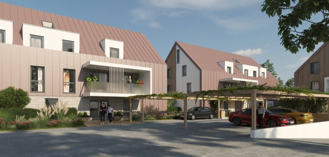 Programme immobilier neuf HARMONIA -  Eckbolsheim : appartements neufs du 2 au 6 pièces en plein hypercentre (67201) - Référence : 8335
