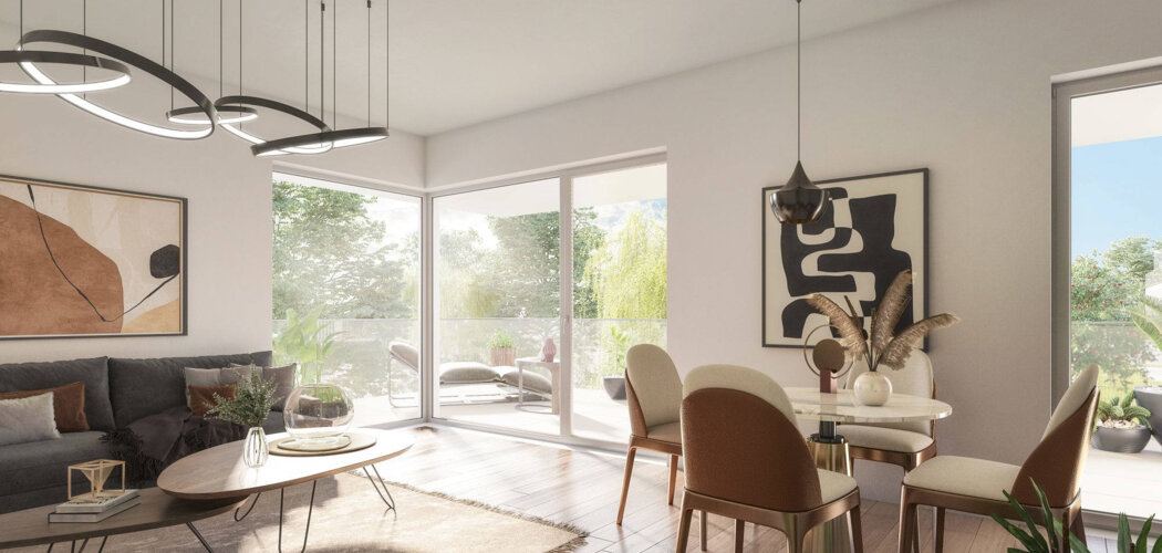 Programme immobilier neuf HARMONIA -  Eckbolsheim : appartements neufs du 2 au 6 pièces en plein hypercentre (67201) - Référence : 8335