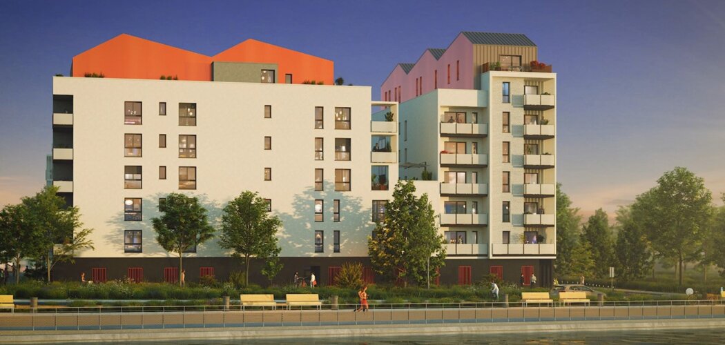 Programme immobilier neuf LES SOUHAITS -  Elbeuf : appartements neufs du 2 au 4 pièces en bords de Seine (76500) - Référence : 15287