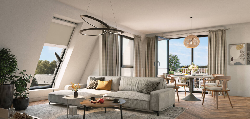 Programme immobilier neuf La Résidence du Parc - Emmerin : appartements neufs du 2 au 4 pièces en centre-ville proche de Lille (59320) - Référence : 9939