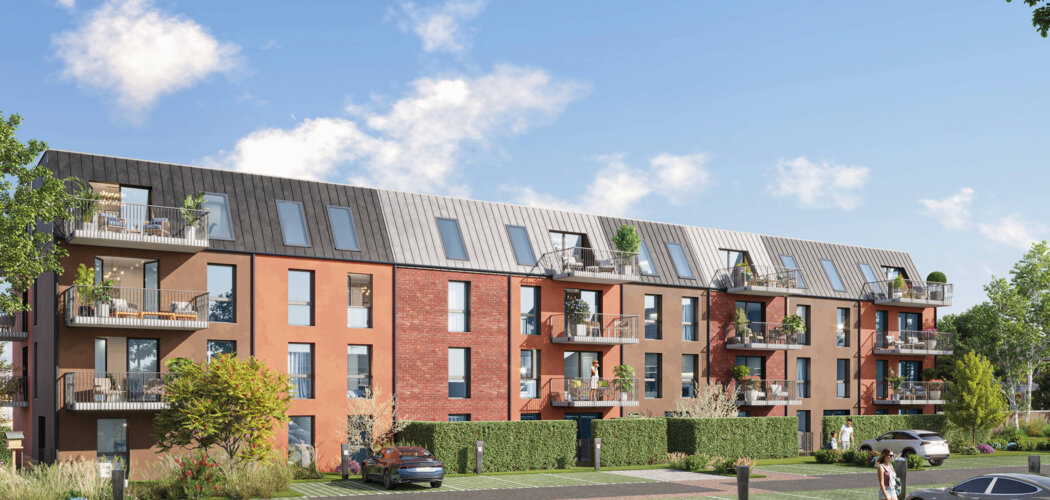 Programme immobilier neuf La Résidence du Parc - Emmerin : appartements neufs du 2 au 4 pièces en centre-ville proche de Lille (59320) - Référence : 9939