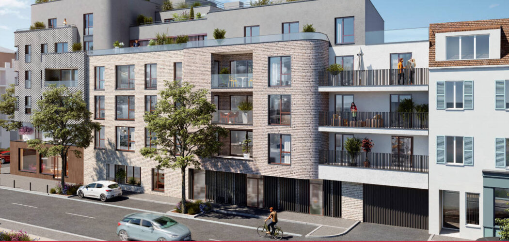 Programme immobilier neuf LAC EN SCÈNE - Enghien-les-Bains : Appartements studio–T6 avec toits-terrasses et vue sur le lac proche des espaces naturels (95880) - Référence : 14197