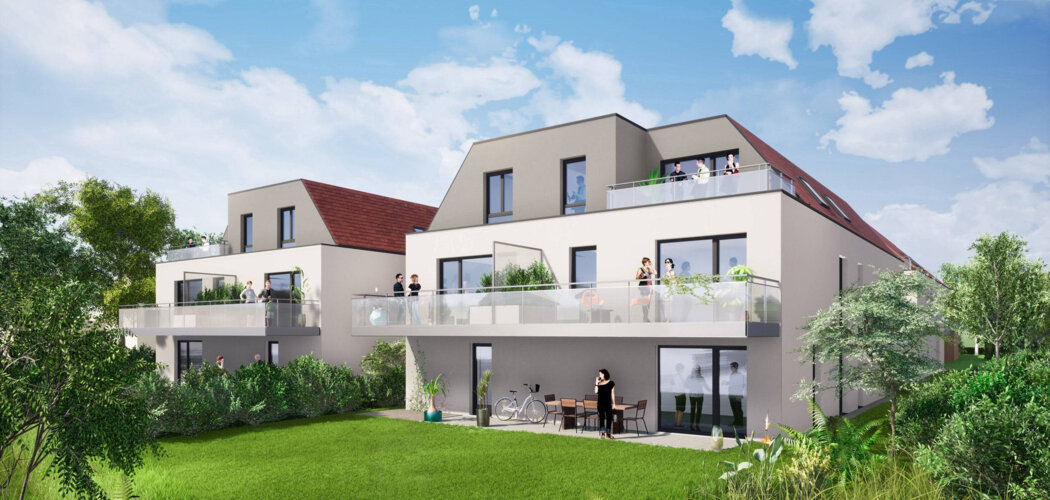 Programme immobilier neuf L'EDEN - Entzheim : appartements neufs du 2 au 5 pièces en plein cœur du village (67960) - Référence : 7794