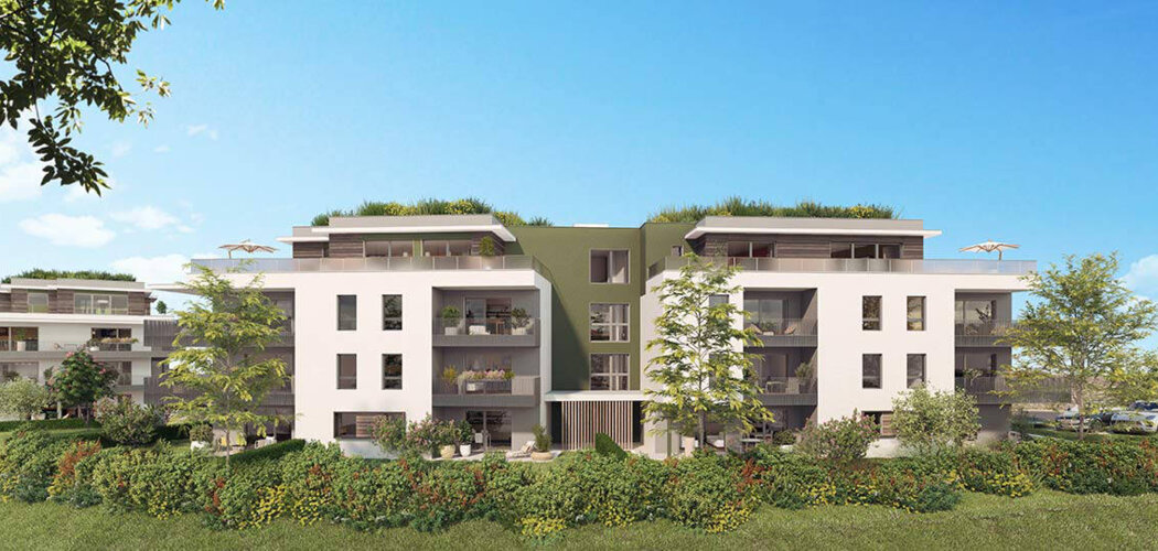 Programme immobilier neuf HORIZON DE JADE - Epagny Metz-Tessy : Appartements T2–T4 avec jardins privatifs, espaces paysagers et proximité cœur de ville (74330) - Référence : 6974
