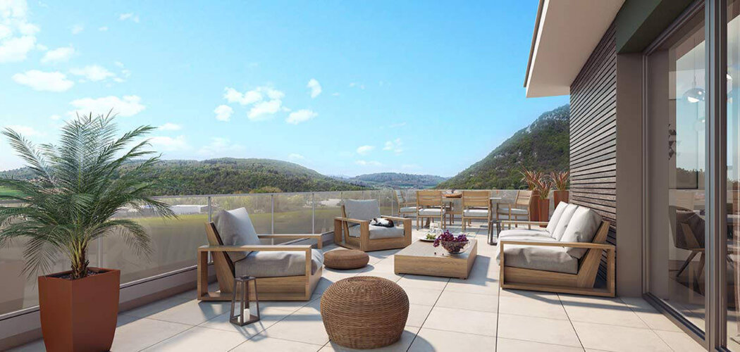 Programme immobilier neuf HORIZON DE JADE - Epagny Metz-Tessy : Appartements T2–T4 avec jardins privatifs, espaces paysagers et proximité cœur de ville (74330) - Référence : 6974