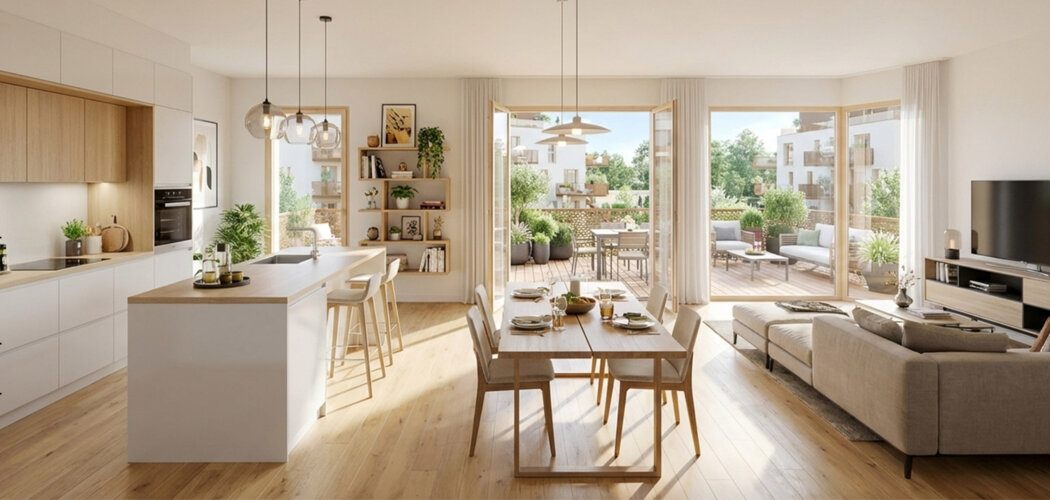 Programme immobilier neuf Oryza - Épron résidence neuve avec espaces verts partagés (14610) - Référence : 14515