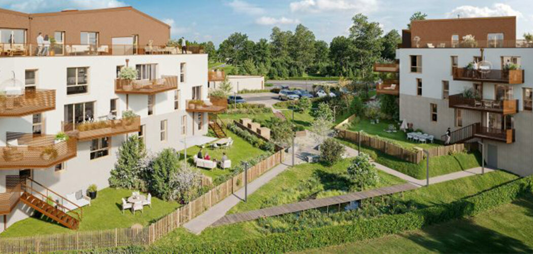 Programme immobilier neuf Oryza - Épron résidence neuve avec espaces verts partagés (14610) - Référence : 14515