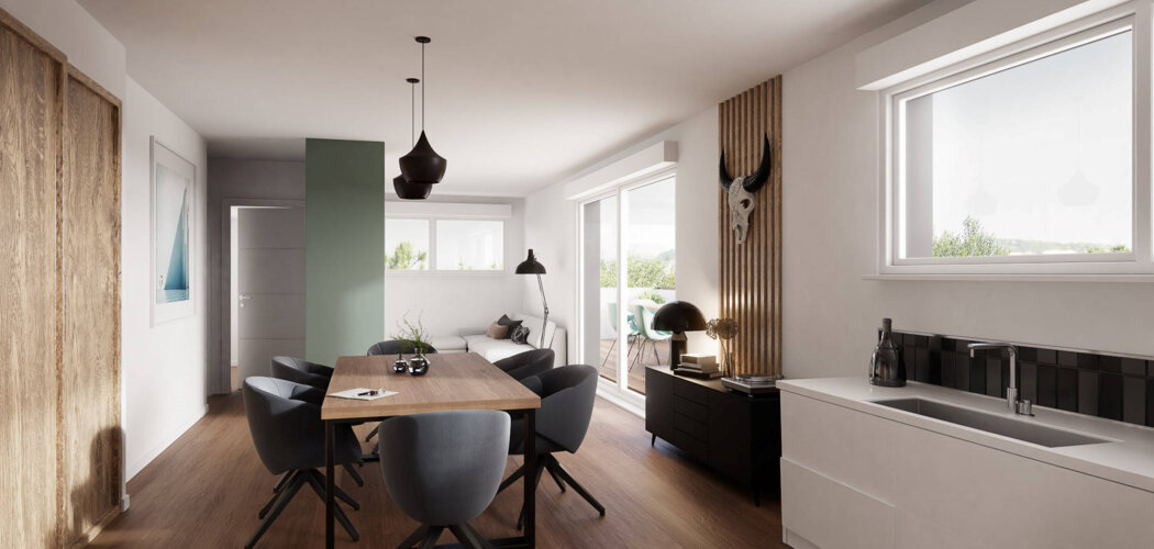 Programme immobilier neuf LES DUOS DU VIGNOBLE - Ergersheim : Appartements DUOS T2–T4 avec jardins privatifs, garages et luminosité entre vignoble et colombages (67120) - Référence : 6651