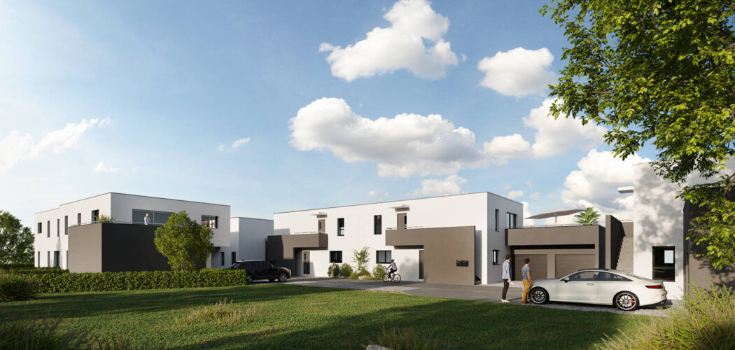 Programme immobilier neuf LES DUOS DU VIGNOBLE - Ergersheim : Appartements DUOS T2–T4 avec jardins privatifs, garages et luminosité entre vignoble et colombages (67120) - Référence : 6651