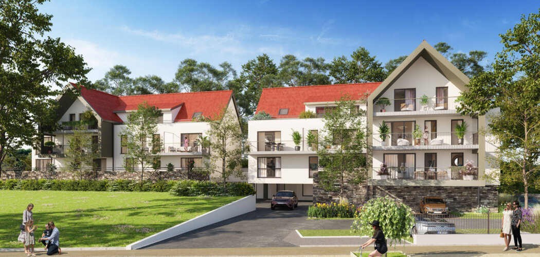 Programme immobilier neuf L'ADRET - Ernolsheim-Bruche aux portes de Strasbourg en 20 min (67120) - Référence : 11176