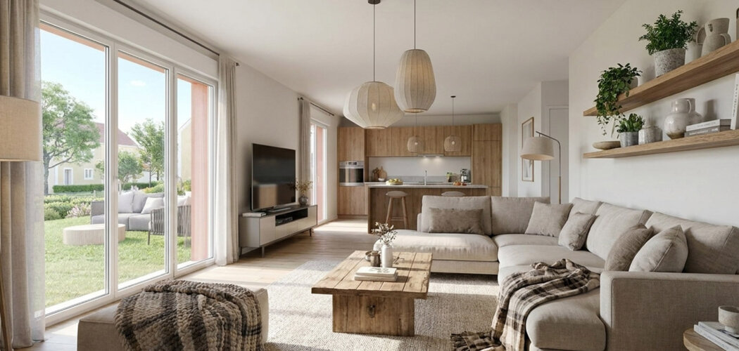 Programme immobilier neuf DOMAINE DES FAUVETTES - Étampes maisons proches Bois Bourdon cadre nature et familial (91150) - Référence : 17204
