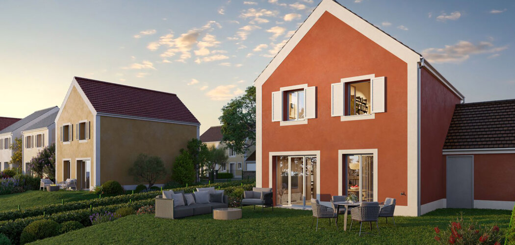Programme immobilier neuf DOMAINE DES FAUVETTES - Étampes maisons proches Bois Bourdon cadre nature et familial (91150) - Référence : 17204