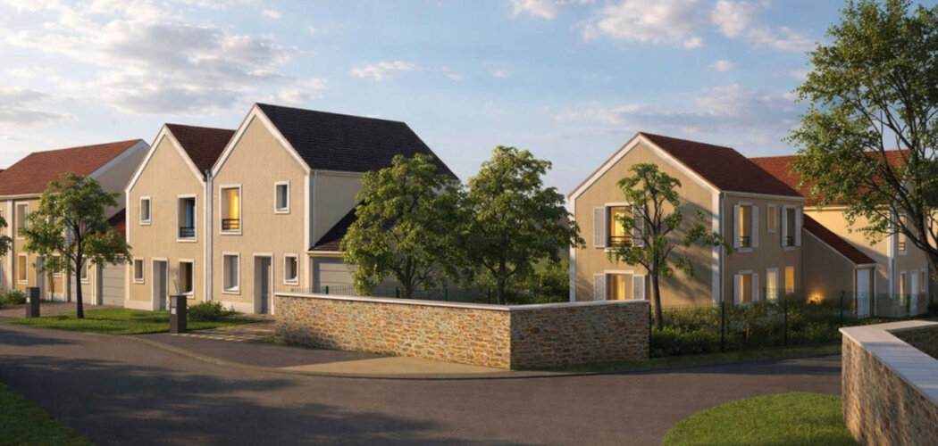 Programme immobilier neuf DOMAINE DES FAUVETTES - Étampes maisons proches Bois Bourdon cadre nature et familial (91150) - Référence : 17204