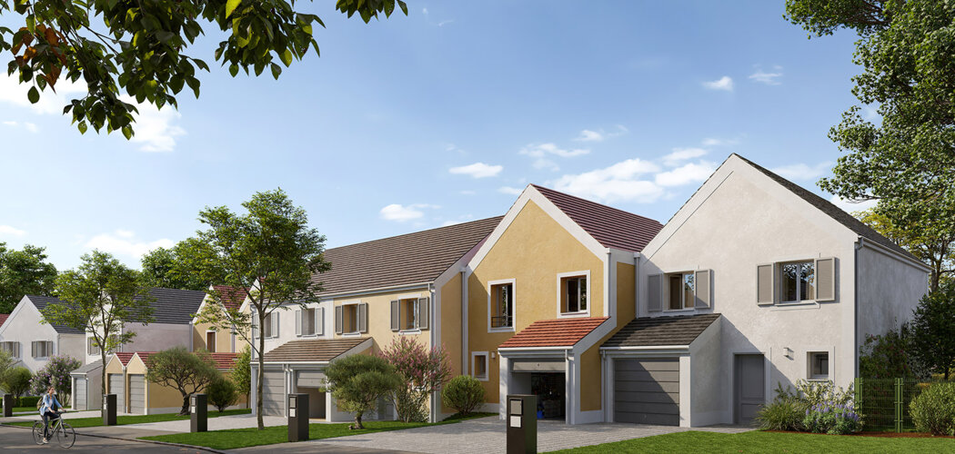 Programme immobilier neuf DOMAINE DES FAUVETTES - Étampes maisons proches Bois Bourdon cadre nature et familial (91150) - Référence : 17204