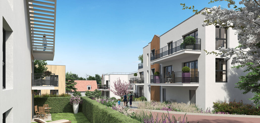 Programme immobilier neuf JARDINS D'OPALE - Étaples : Appartements studio–T5 avec balcons, jardins privatifs et proximité Baie de Canche (62630) - Référence : 14495