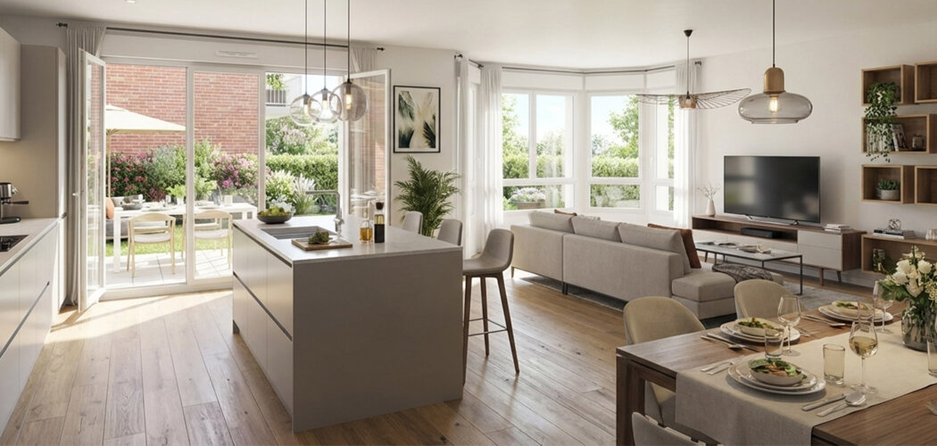 Programme immobilier neuf Le Domaine du Moulin - Étaples résidence neuve entre dunes et Touquet (62630) - Référence : 15829