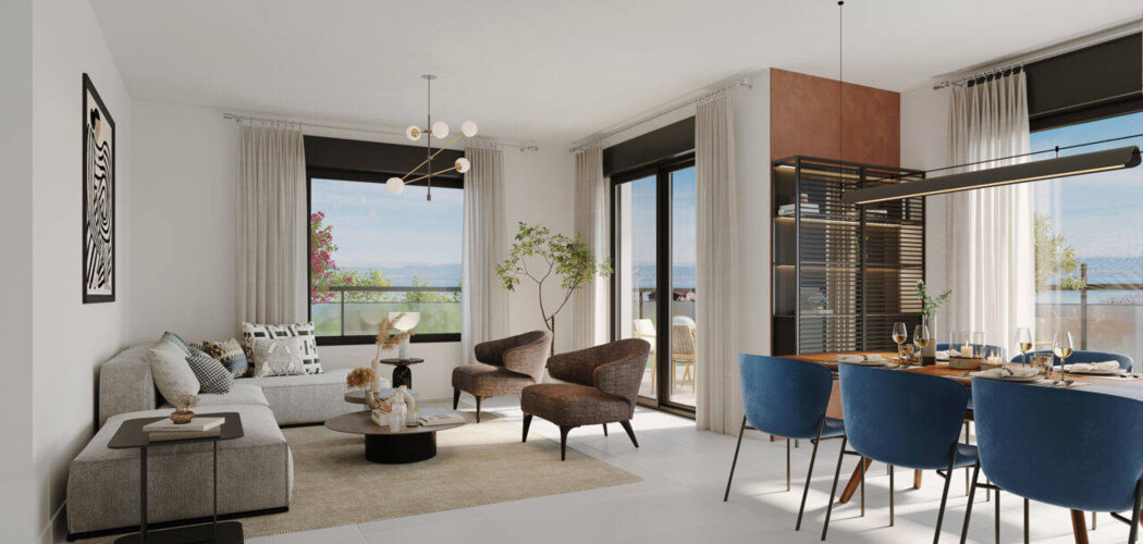 Programme immobilier neuf Green View - Evian-les-Bains : appartements neufs du 2 au 5 pièces à 5 min du centre-ville (74500) - Référence : 15551