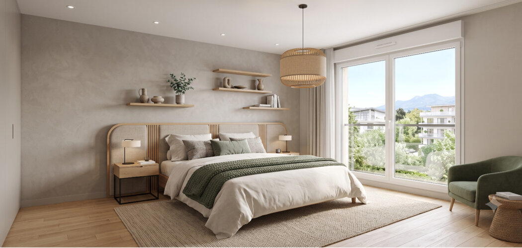 Programme immobilier neuf Green View - Evian-les-Bains : appartements neufs du 2 au 5 pièces à 5 min du centre-ville (74500) - Référence : 15551
