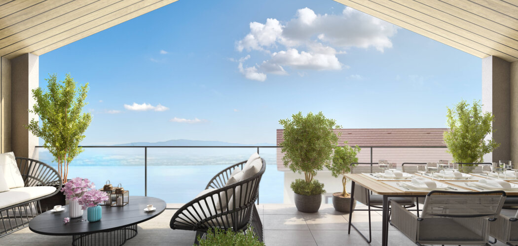Programme immobilier neuf ALVEA - Evian-les-Bains appartements neufs vue Lac Léman (74500) - Référence : 17960
