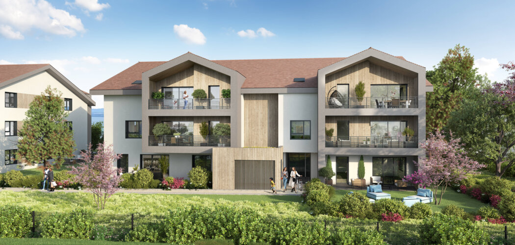 Programme immobilier neuf ALVEA - Evian-les-Bains appartements neufs vue Lac Léman (74500) - Référence : 17960