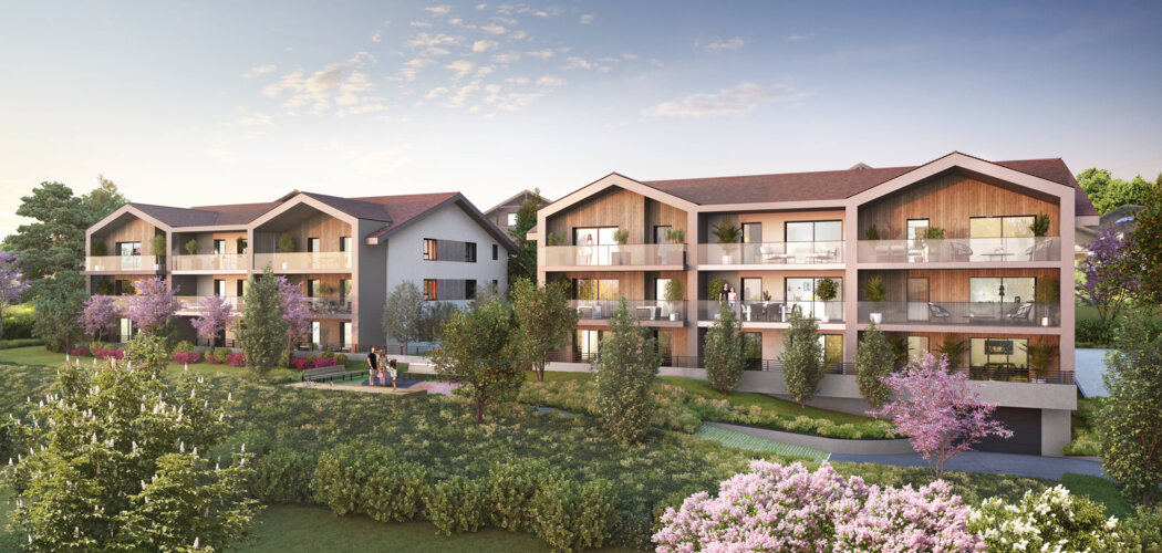 Programme immobilier neuf ALVEA - Evian-les-Bains appartements neufs vue Lac Léman (74500) - Référence : 17960