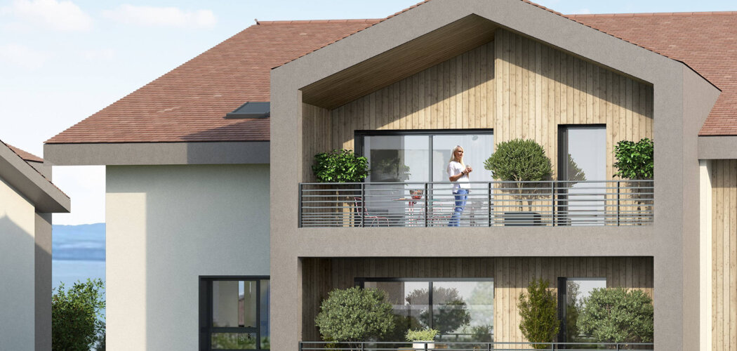 Programme immobilier neuf ALVEA - Evian-les-Bains appartements neufs vue Lac Léman (74500) - Référence : 17960