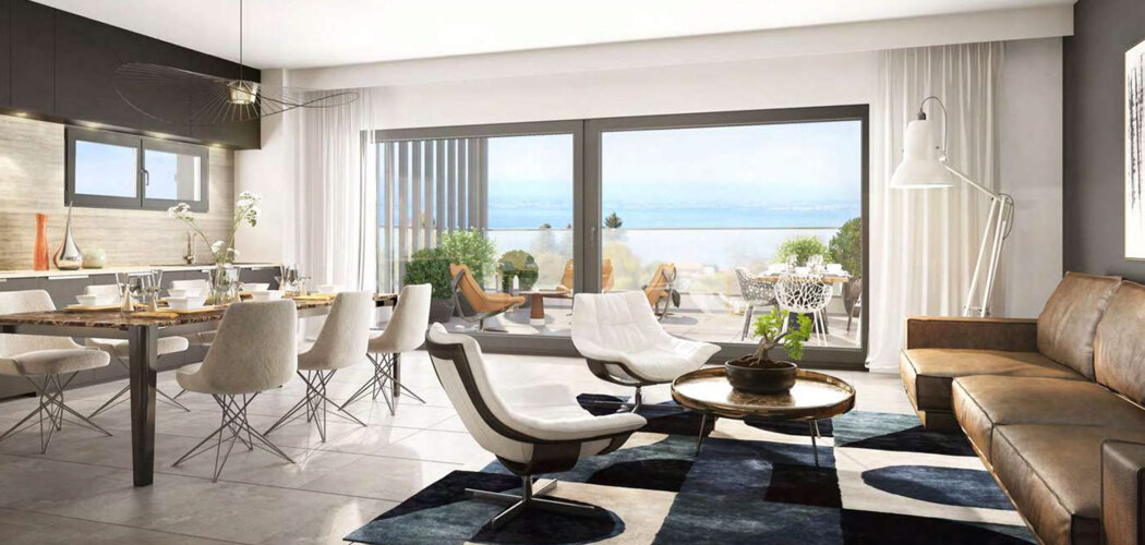 Programme immobilier neuf Hill Park 3ème tranche - Évian-les-Bains face au Lac Léman proche Genève (74500) - Référence : 17108