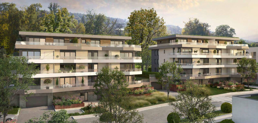 Programme immobilier neuf Hill Park seconde tranche - Évian-les-Bains panorama sur le lac Léman (74500) - Référence : 16164