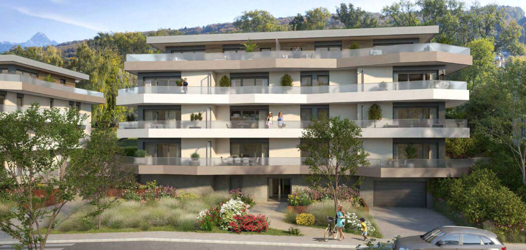 Programme immobilier neuf Hill Park seconde tranche - Évian-les-Bains panorama sur le lac Léman (74500) - Référence : 16164