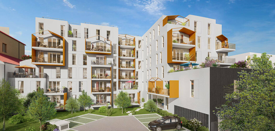 Programme immobilier neuf DESIGN - Evry-Courcouronnes : appartements neufs du 2 au 5 pièces proche centre commercial (91000) - Référence : 14861