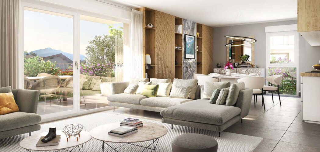 Programme immobilier neuf Eleman - Excenevex : appartements neufs du studio au T4 à 150m du lac Léman (74140) - Référence : 15711