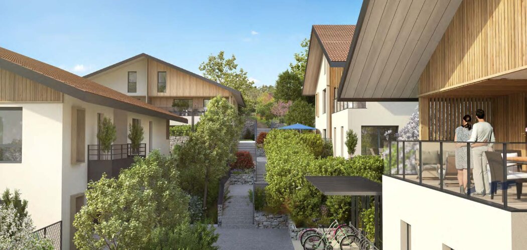 Programme immobilier neuf Eleman - Excenevex : appartements neufs du studio au T4 à 150m du lac Léman (74140) - Référence : 15711