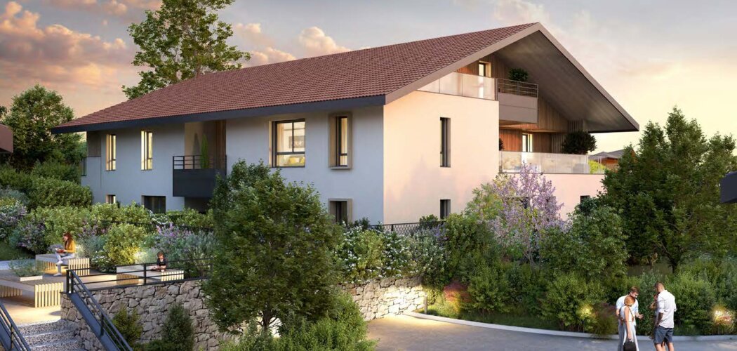 Programme immobilier neuf Eleman - Excenevex : appartements neufs du studio au T4 à 150m du lac Léman (74140) - Référence : 15711