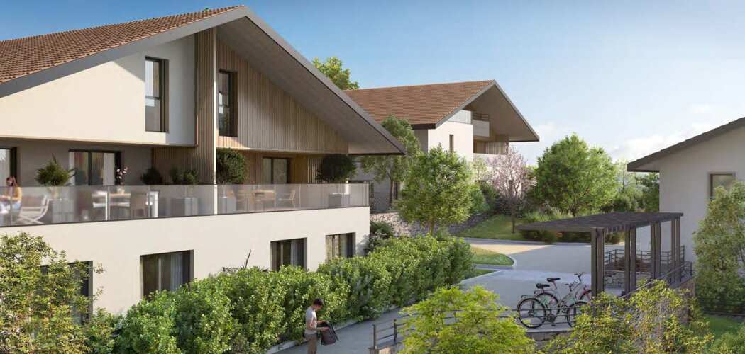Programme immobilier neuf Eleman - Excenevex : appartements neufs du studio au T4 à 150m du lac Léman (74140) - Référence : 15711