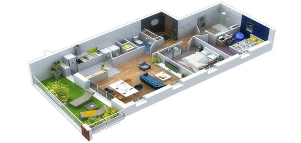 Programme immobilier neuf Résidence L´Abbatiale - Falaise : Appartements T4 avec balcons, terrasses et maison de santé à deux pas du centre (14700) - Référence : 13439