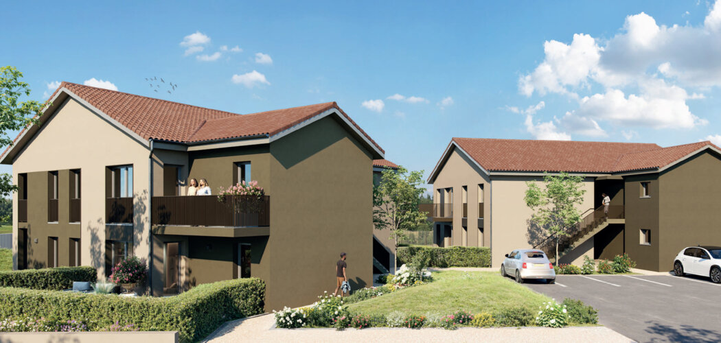 Programme immobilier neuf Naturea - Fareins cadre verdoyant près du Château Bouchet (01480) - Référence : 18521