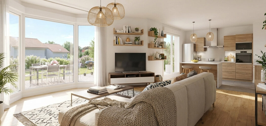 Programme immobilier neuf Villas PERSEA - Feigères aux portes de Genève en villa avec jardin (74160) - Référence : 17031