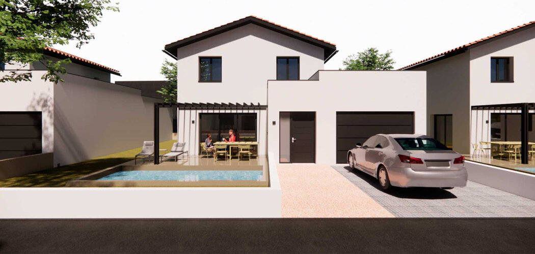 Programme immobilier neuf Le domaine des Villas - Feillens maisons neuves avec jardin à 15 min de Mâcon (01570) - Référence : 17578