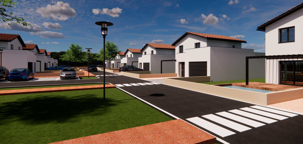 Programme immobilier neuf Le domaine des Villas - Feillens maisons neuves avec jardin à 15 min de Mâcon (01570) - Référence : 17578