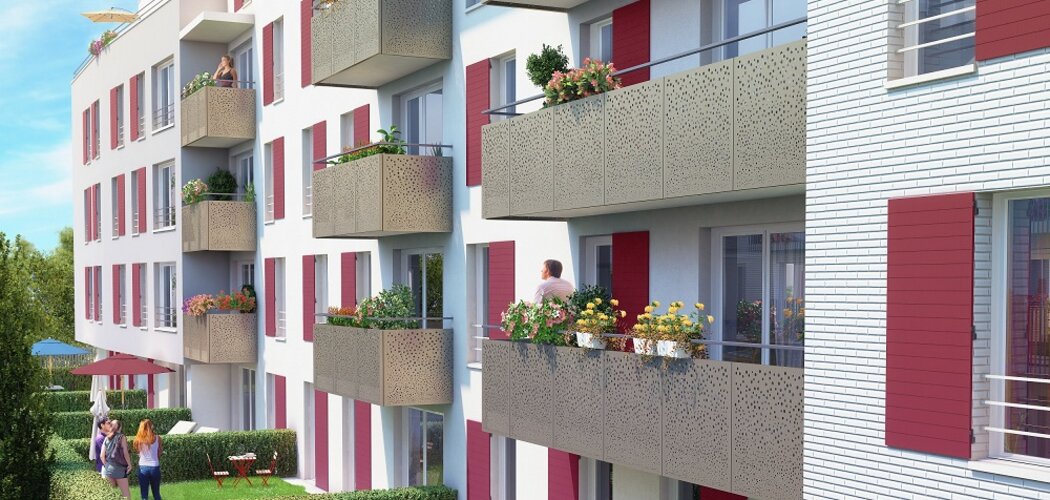 Programme immobilier neuf LE CLOS  DES GENETS - Fleury-Mérogis : Appartements T1–T3 avec balcons, terrasses et jardins privatifs dans le quartier des Joncs Marins (91700) - Référence : 1184