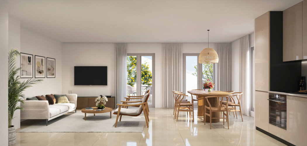 Programme immobilier neuf PAULETTE ET LULU ILOT 3/4/5 - Floirac : Appartements studio–T5 avec loggias, parking et luminosité à 200 mètres de la mairie (33270) - Référence : 14406